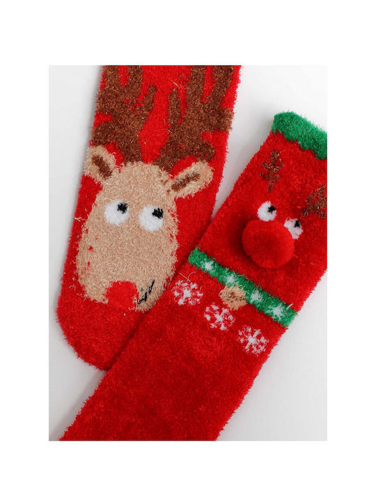 Admas Women's Christmas Socks RED 2Pack