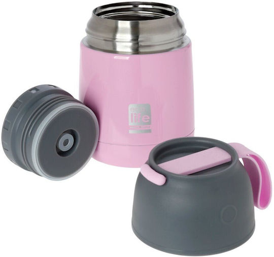 Kidslife Δοχείο Φαγητού Ροζ 450ml