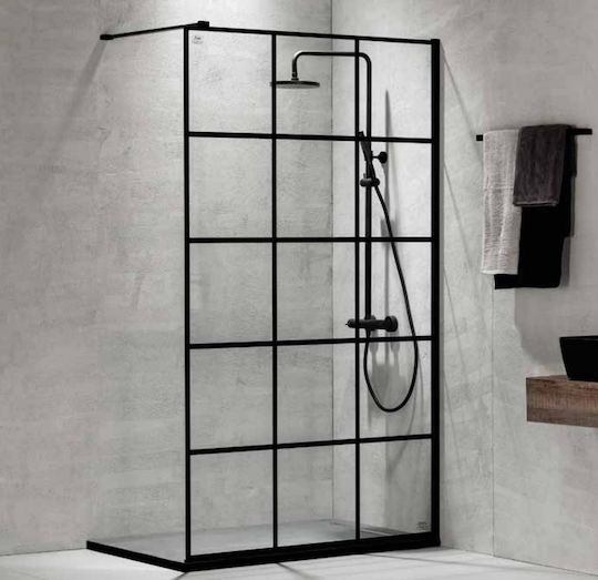Devon Iwis Decor Walk-in Διαχωριστικό Ντουζιέρας Clean Glass