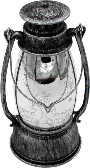 Christmas White Battery Lantern 13x7cm (Μiscellaneous Designs)