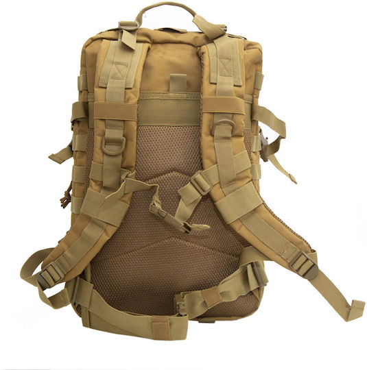 Mcan Tactical Military Backpack Backpack made of Polyester Brown