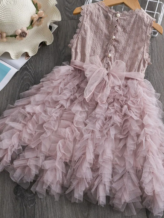 TakTakBaby Mädchen Kleid Tüll Braun