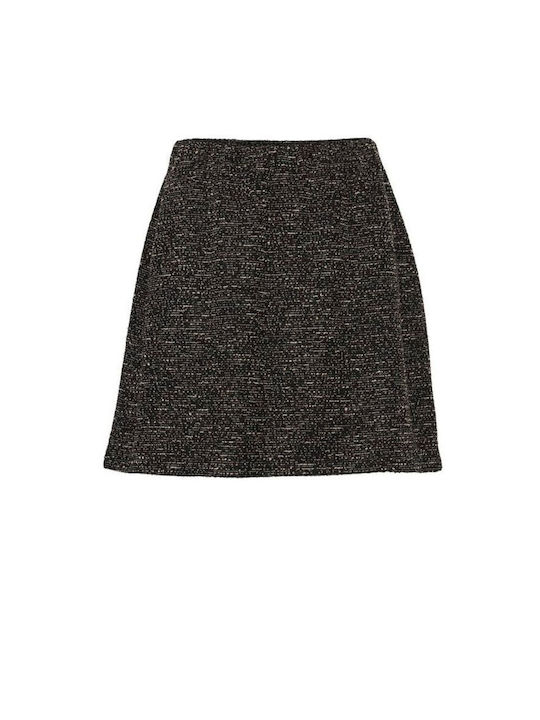 Fransa Mini Skirt in Black color