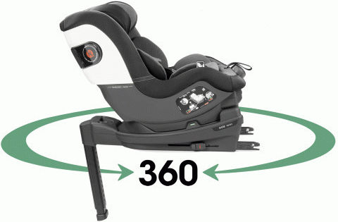 Peg Perego Viaggio Twist Καθισματάκι Αυτοκινήτου i-Size Crystal Black