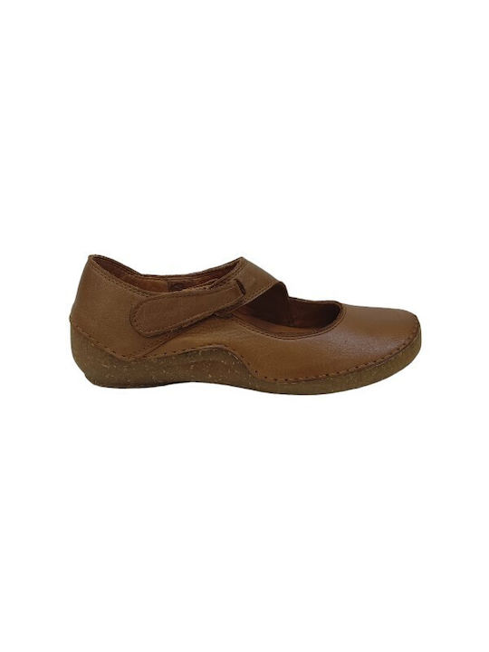 Safe Step Damen Ballerinas in Braun Farbe