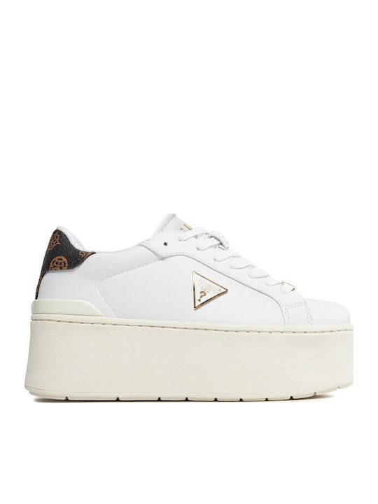 Adidași Flatforms Pentru Femei Alb
