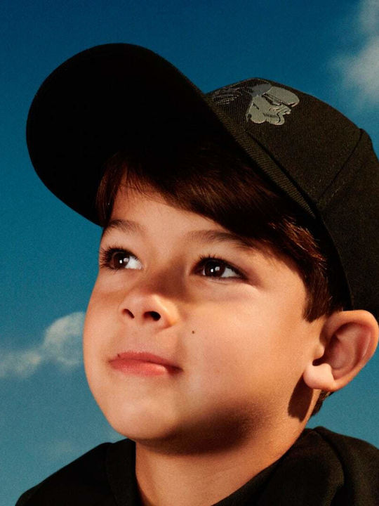 adidas Kids' Jockey Fabric Cap Black