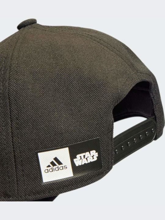 adidas Kids' Jockey Fabric Cap Black