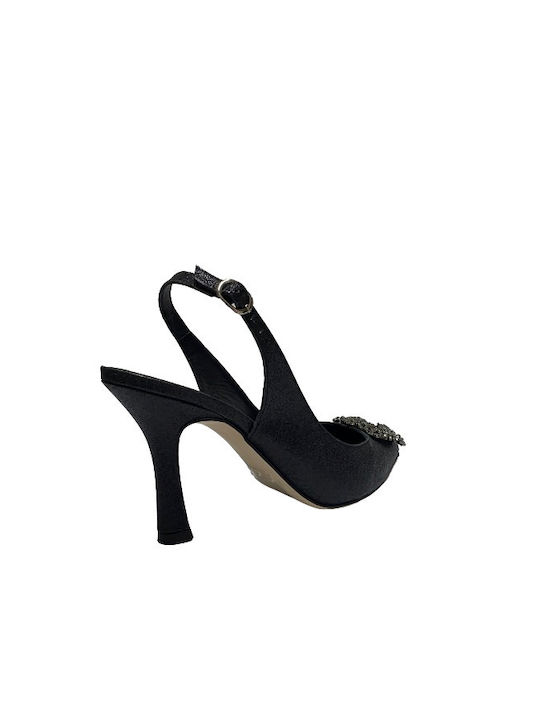 Bertelli Pointed Toe Black High Heels