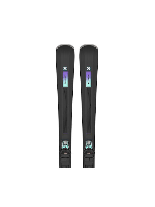 Salomon S Max N 6 Γυναικεία Πέδιλα Σκι σε Μαύρο Χρώμα με Δέστρες