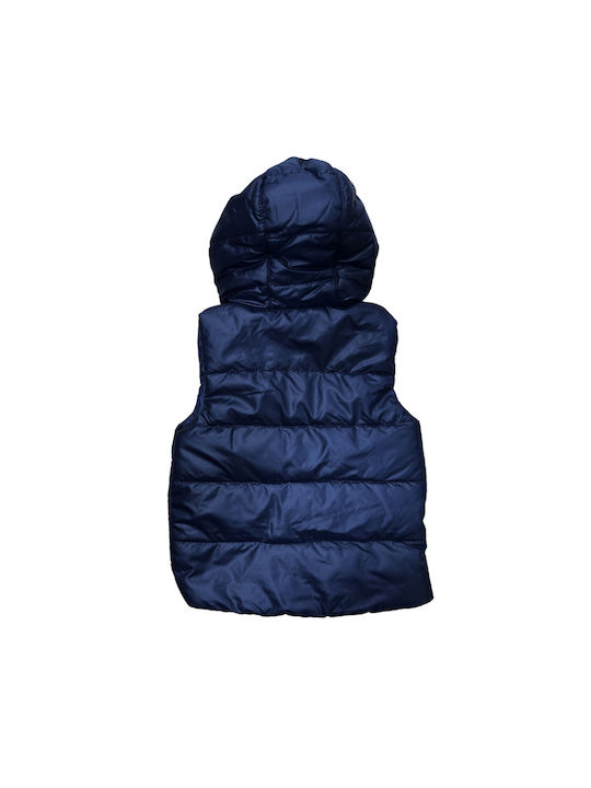 Losan Kids Casual Jacket Sleeveless with Hood Blue