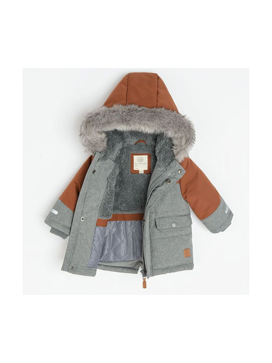 Cool Club Kids Casual Jacket with Hood Grey