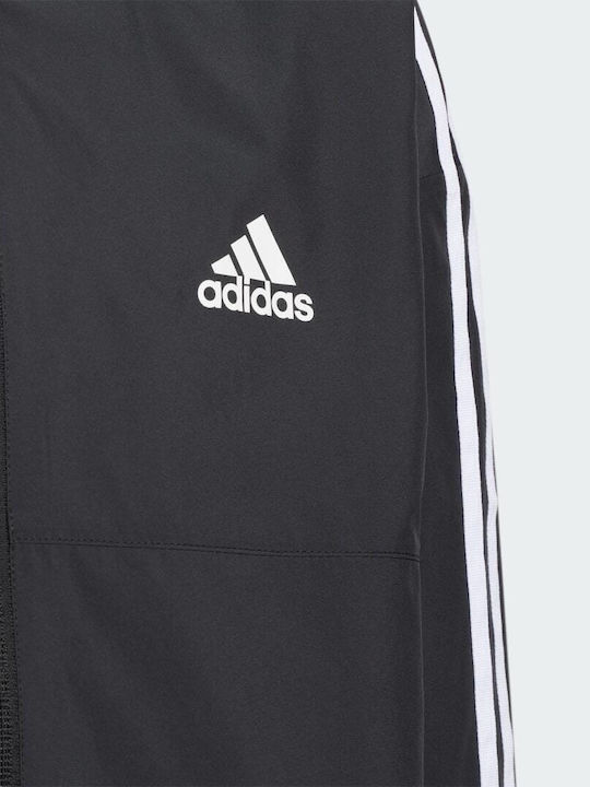 Woven Kinder Sport Jacke mit Kapuze Schwarz