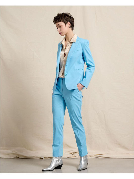 Dama Tesatura Pantaloni Albastru deschis