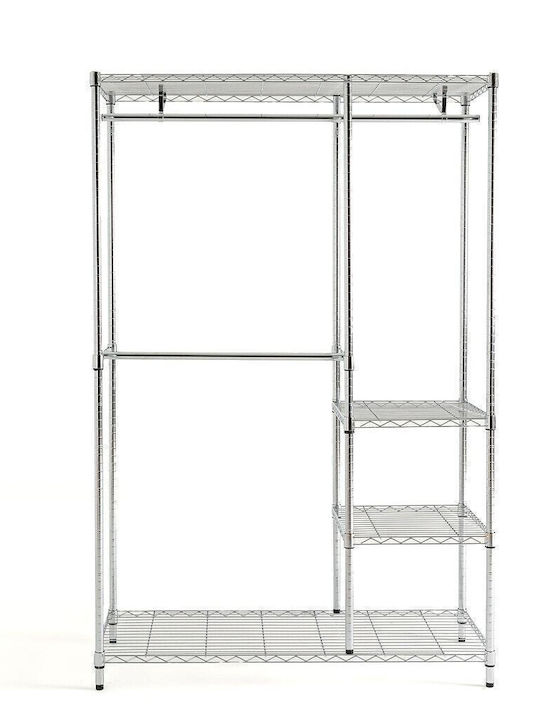 So'Home Κρεμάστρα Δαπέδου από Μέταλλο Γκρι 46x184cm