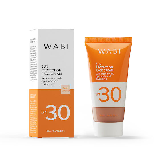 Wabi Beauty Αντηλιακή Κρέμα Προσώπου SPF30 με Χρώμα 50ml