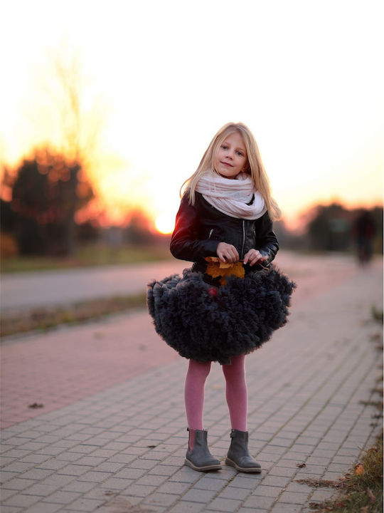 Kids' Tulle Tutu Skirt Gray