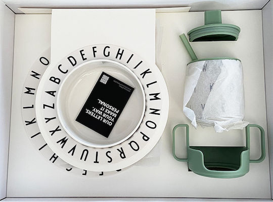 Design Letters Σετ Φαγητού ''eat And Learn'' από Πλαστικό Λευκό