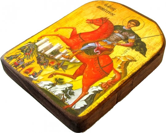 Taufgeschenk mit Kirchlichem Bild aus Holz 1cm