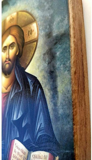 Bombonieră de Botez cu Icoană Bisericească din Lemn