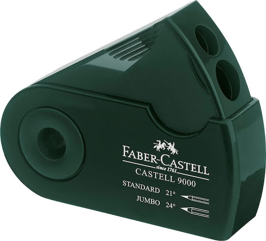 Faber-Castell Sleeve Art & Graphic 9000 Doppelt Anspitzer Grün