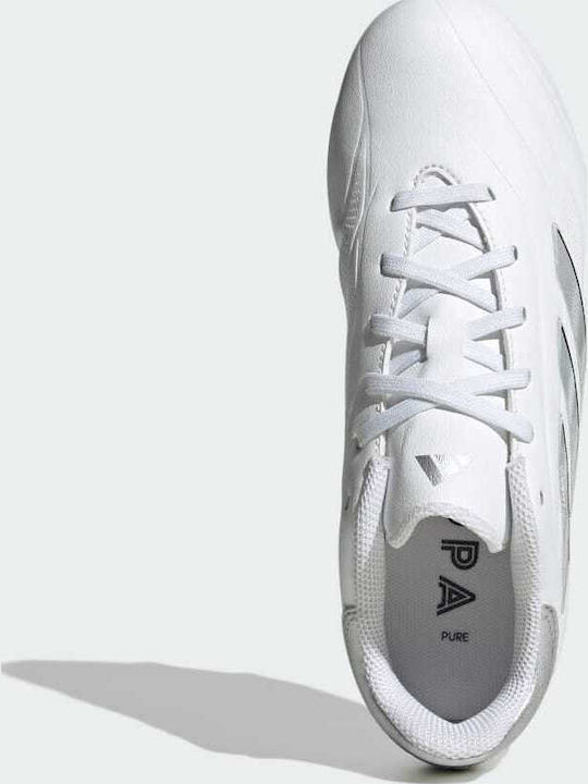 Παιδικά Ποδοσφαιρικά Παπούτσια Copa Pure.2 League Fg Jr με Τάπες Λευκά