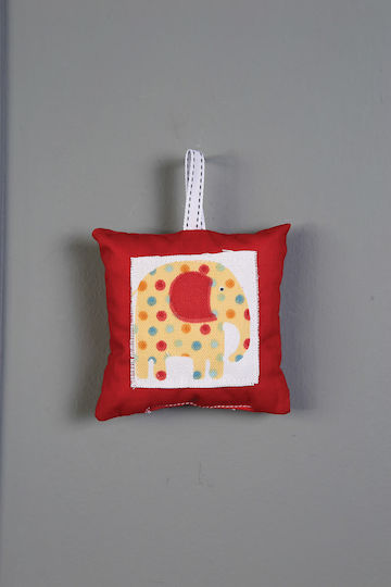 Christening Favor with Cushion made of Fabric
