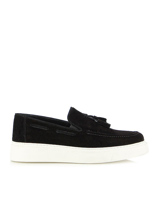 Fratelli Petridi Men's Suede Moccasins Black