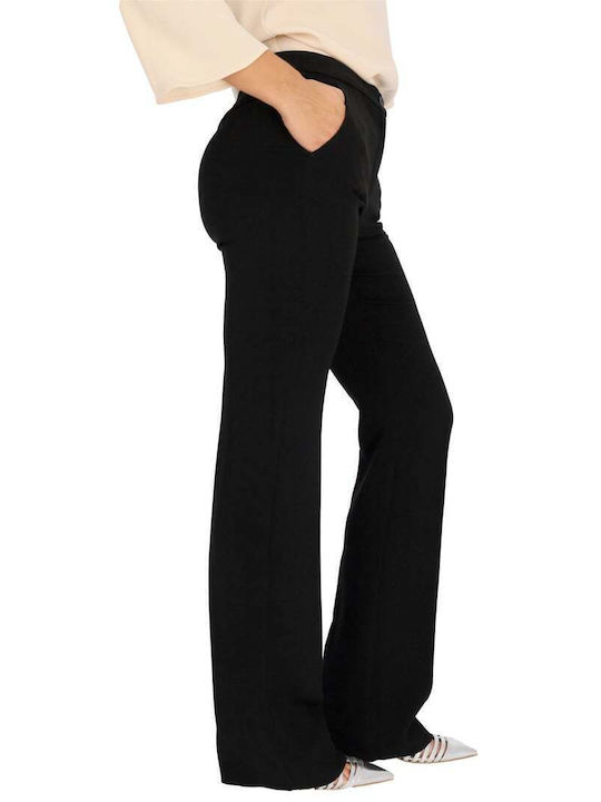Women's Fabric Trousers Black