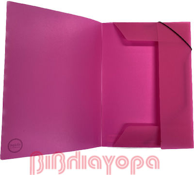 Shape Notebooks Folder Transparent with Rubber Band and Ears for Paper A4 (Μiscellaneous colours)