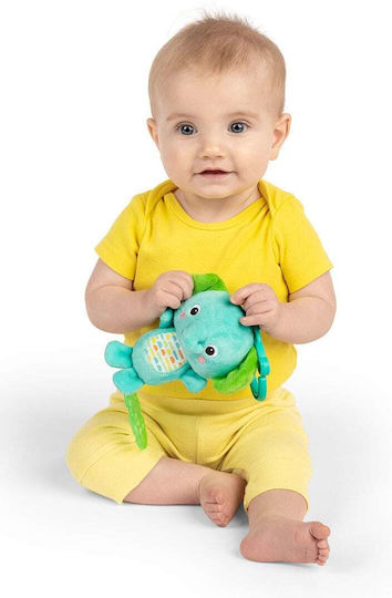 Bright Starts Pendant Toy for Car with Music Tug Tunes On-the-go Toy- Elephant for 0++ Months