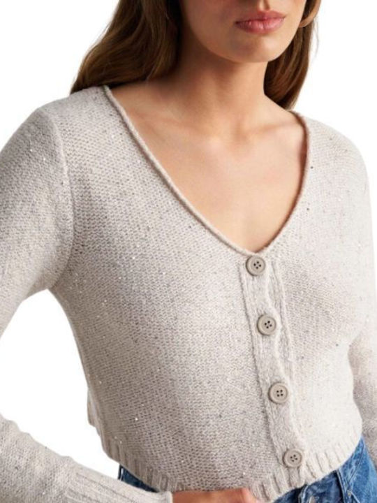 Attrattivo Short Women's Cardigan Gray