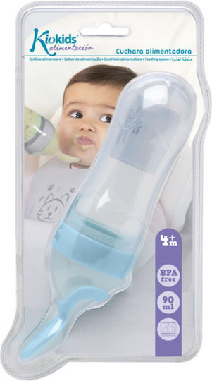 Kiokids Πιπίλα Φαγητού Γαλάζια από Σιλικόνη για 6+ μηνών