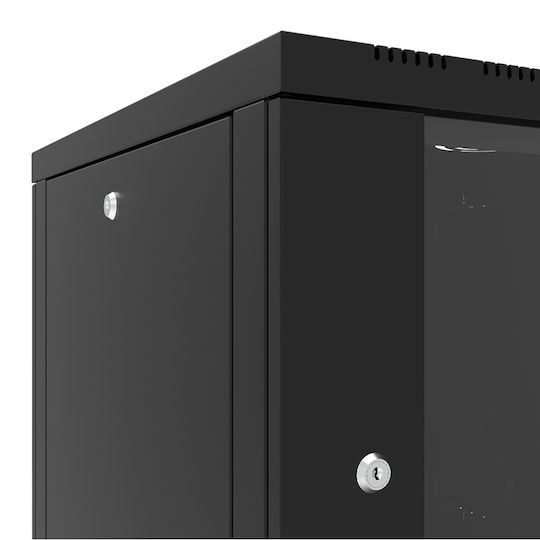 Canovate Επιτοίχια Καμπίνα Rack 6U 60x40cm Μαύρο WS3O-9-0664A