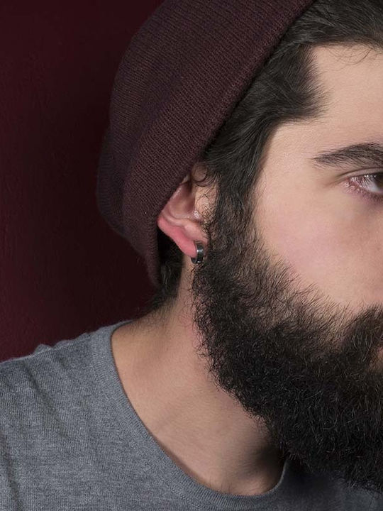 Theodora's Jewellery Men's Earrings Hoops made of Steel