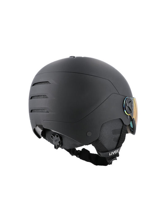 Uvex Wanted Visor Helmet for Ski & Snowboard Black S5662621005