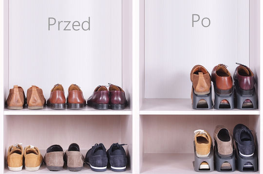 Prosperplast Shoe Storage Case in Grey Colour 27x10cm