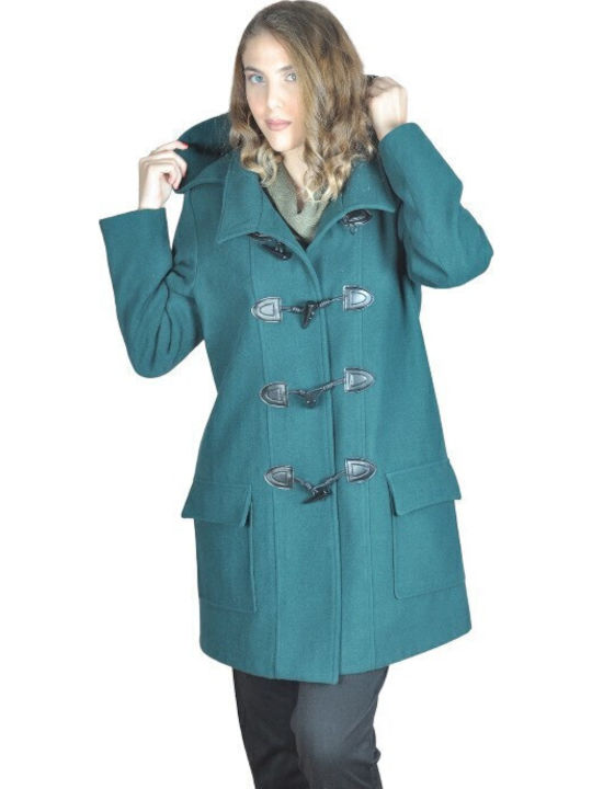 Damen Green. Dufflecoat