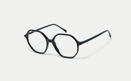 Gigi Barcelona Women's Acetate Prescription Eyeglass Frame Black 8111/1