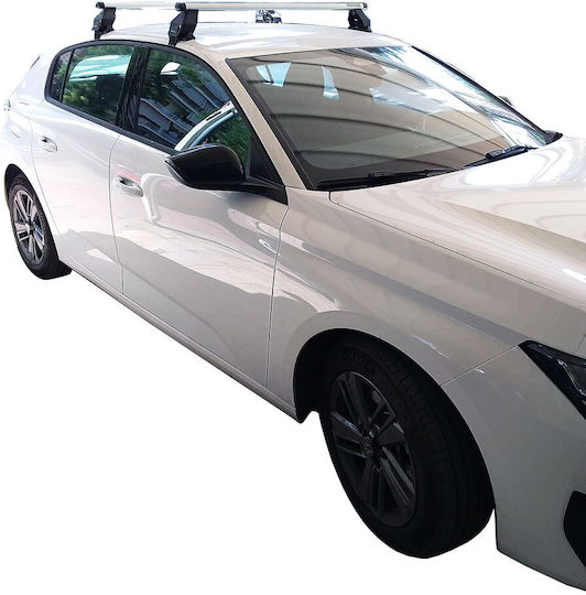 Menabo Таванни Стелки За Автомобил От Алуминий За Peugeot 308 2021+ Комплект С Крака Сребристи МП.P308.11