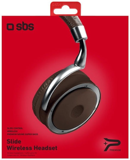SBS Slide Fără fir Bluetooth Over Ear Căști cu 6 ore de Funcționare Maro