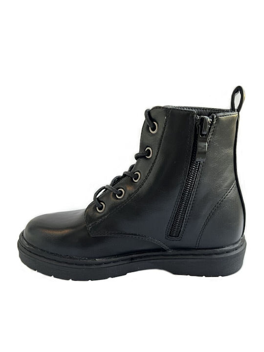 Kids Boots with Zipper Black