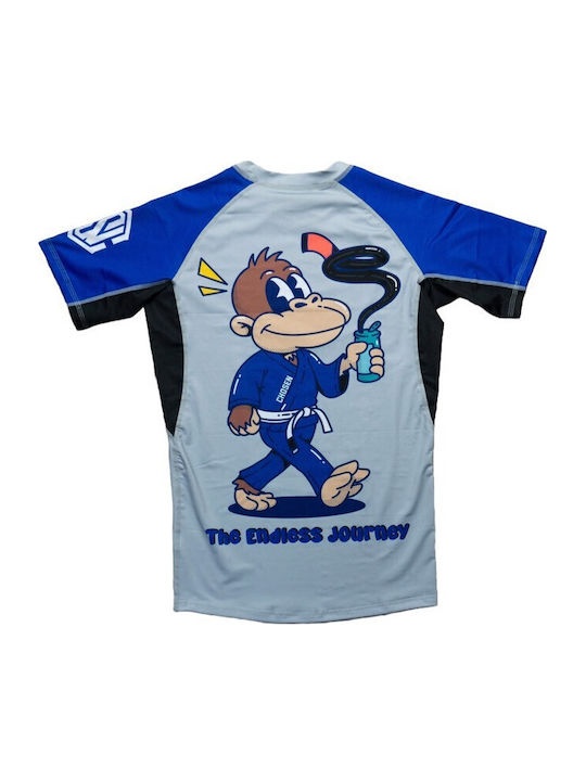 Chosen Endless Journey Short Sleeve Shirt CHRS126 for Jiu-Jitsu Gray