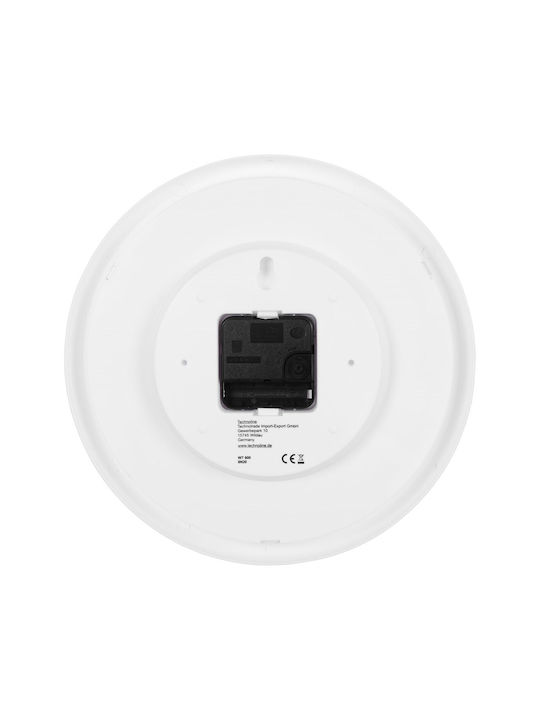 Technoline Wt-600 Ρολόι Τοίχου Πλαστικό Λευκό 26cm
