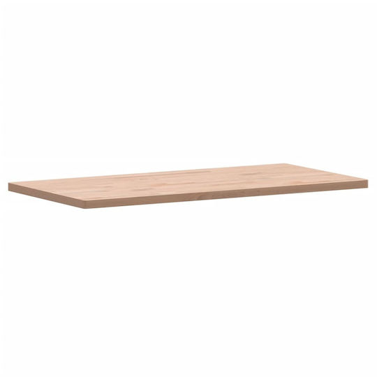 vidaXL Wood Countertop without Sink L100xW50xH2.5cm Beech wood solid wood