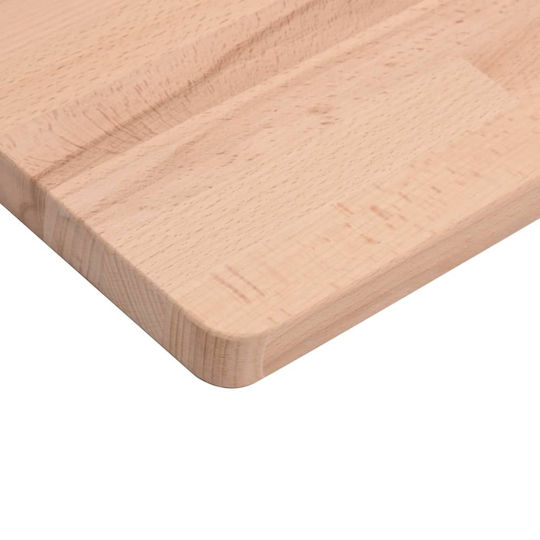 vidaXL Шкаф без Мивка Д80xШ40xВ2.5см Beech wood solid wood