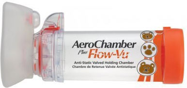 Alfa Care Trudell Aerochamber Plus Flowvu Spacer Device with Mask