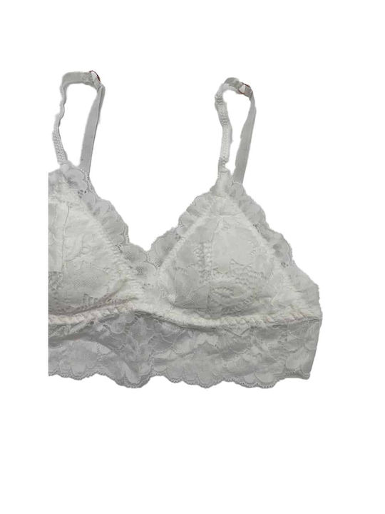 Heat Underwear Spitzen Unterwäsche-Set für Damen BH mit Λευκό