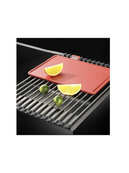 Ruhhy Metallic Grey Sink Rack 29.5x47.8cm