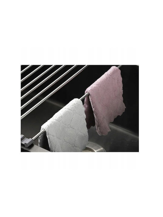 Ruhhy Metallic Grey Sink Rack 29.5x47.8cm